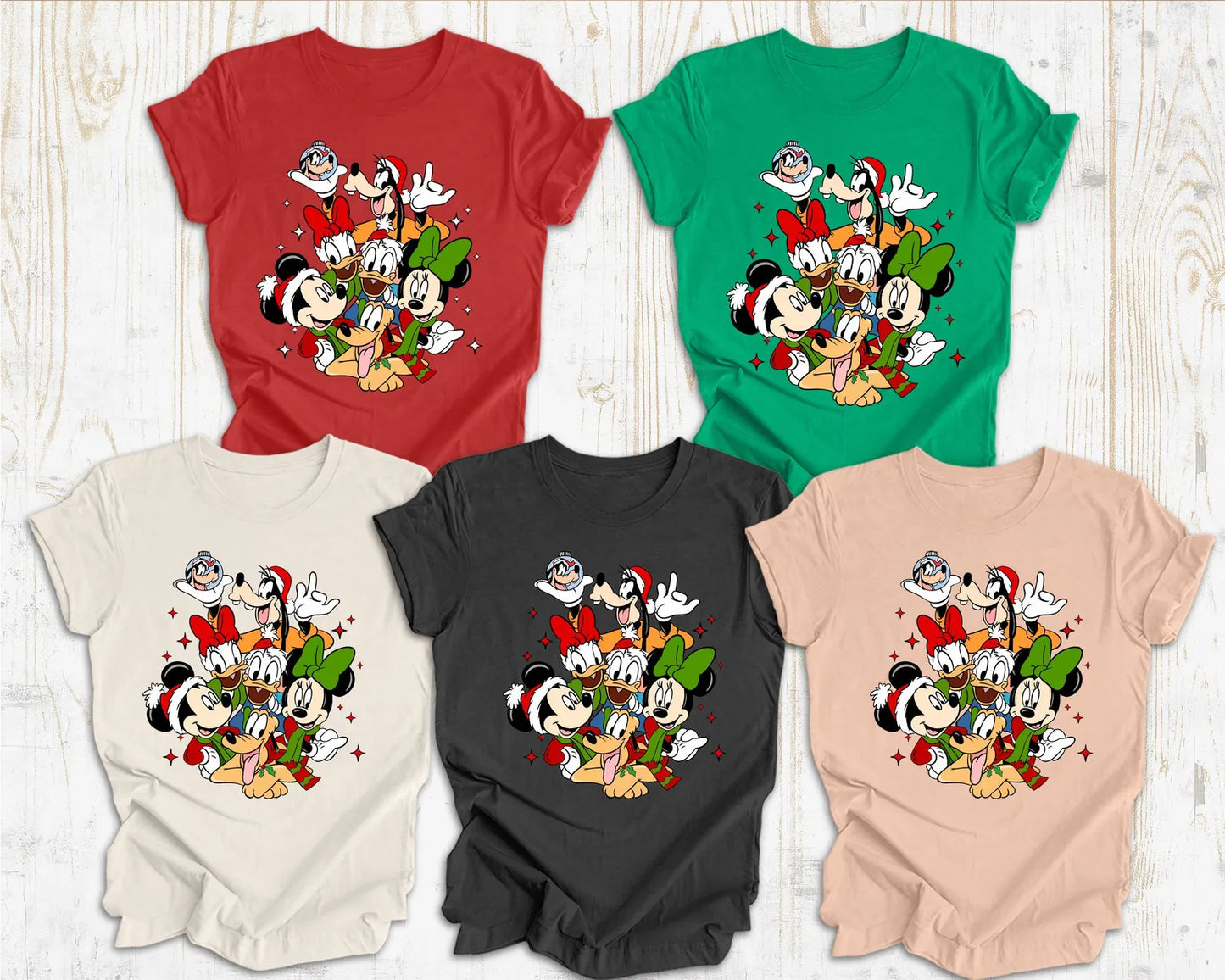 Disney Characters Christmas Sweatshirt, Disney Christmas Sweatshirt, Mickey Christmas Sweatshirt, Minnie Christmas Shirt, Xmas Disney Shirt Woman Sweatshirt