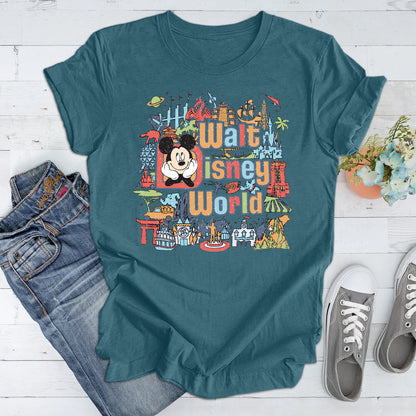 Walt Disney World Mickey Shirt Tank Top, Disney Trip Family Shirt, Walt Disney Vacation Family Outfit, Disney Sketch Shirt, Disney tank Top YOUTH