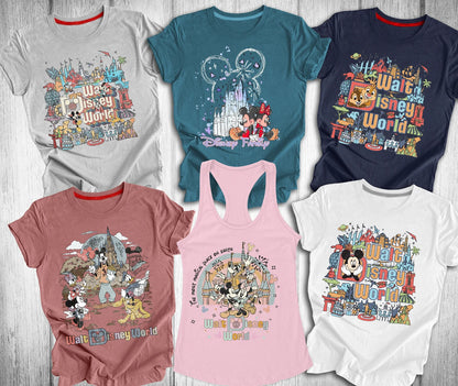 Walt Disney World Mickey Shirt Tank Top, Disney Trip Family Shirt, Walt Disney Vacation Family Outfit, Disney Sketch Shirt, Disney tank Top YOUTH
