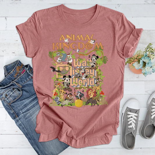 Walt Disney World Shirt Tank Top, Walt Disney Animal Kingdom Shirt, Animal Kingdom Shirt With Disney Characters, Disney Animal Kingdom Tee YOUTH