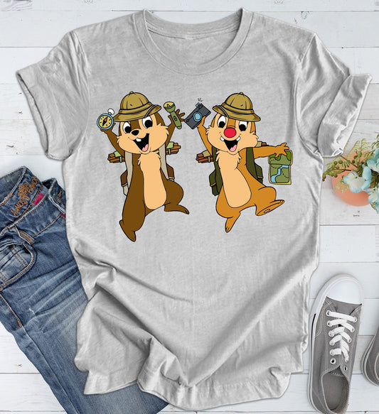 Chip and Dale Animal Kingdom Walt Disney World Shirt For Disney Family Vacation , Disney Family Trip Shirt, Chip And Dale Shirt, Disney Tee ONESIE