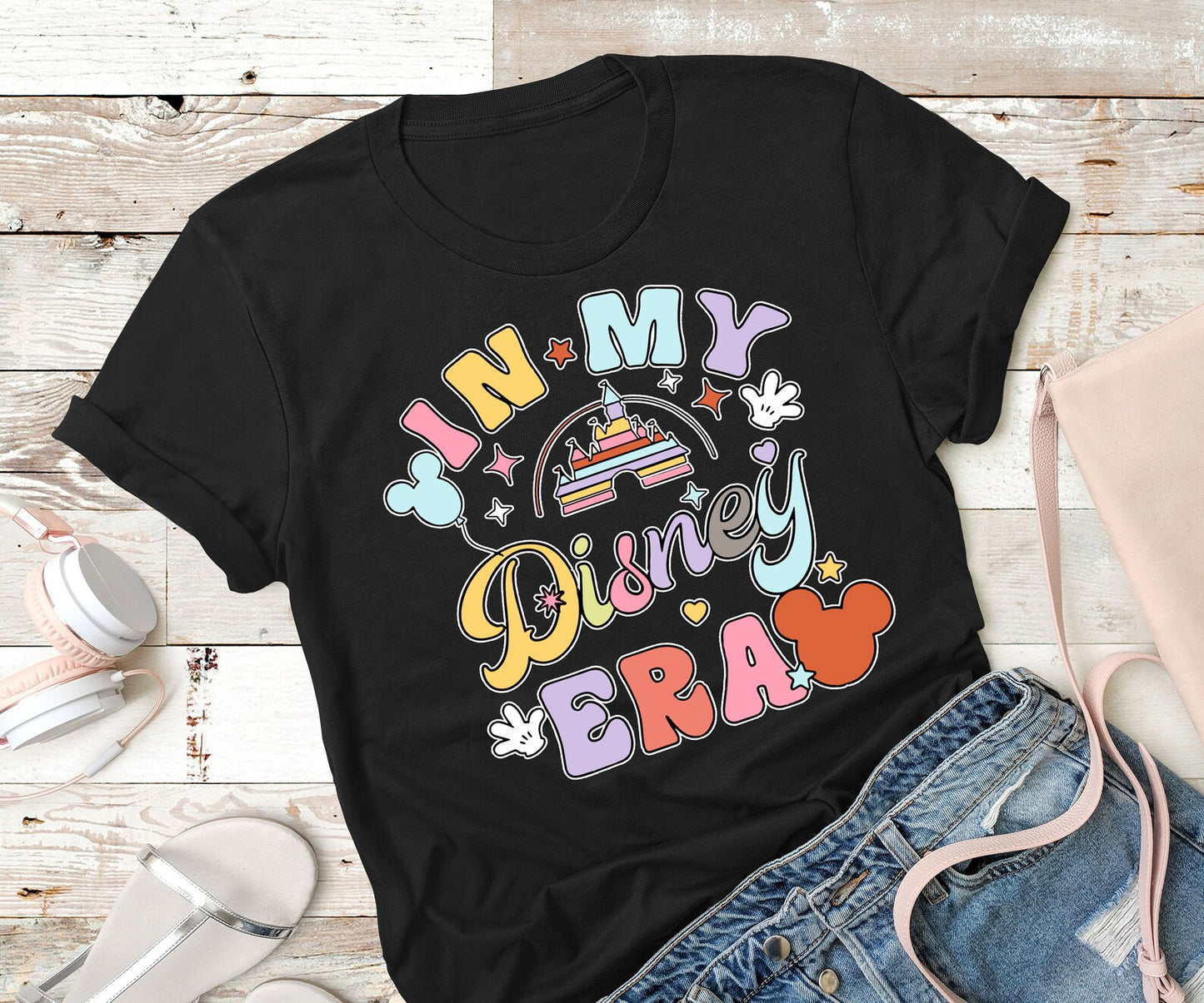 Disneyworld In My Disney Era Shirt, Disney Aesthetic Shirt, Disneyland Vacation Tee, Disney Trip shırt, Colorful Vacay Shirt, Disney Family TODDLER