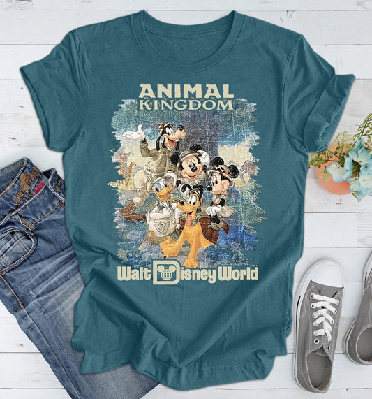 Walt Disney World Shirt Tank Top, Walt Disney Animal Kingdom Shirt, Animal Kingdom Shirt With Disney Characters, Disney Animal Kingdom Tee YOUTH
