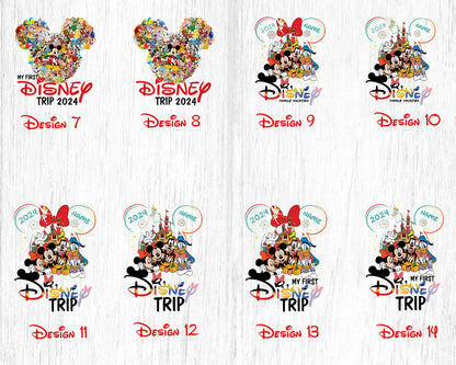 Disney Group Shirt, My First Disney Trip 2024 Shirt, Disney Trip 2024 Shirt, My Second Disney Trip 2024 Shirt, Disney Family Vacation Shirt ONESIE