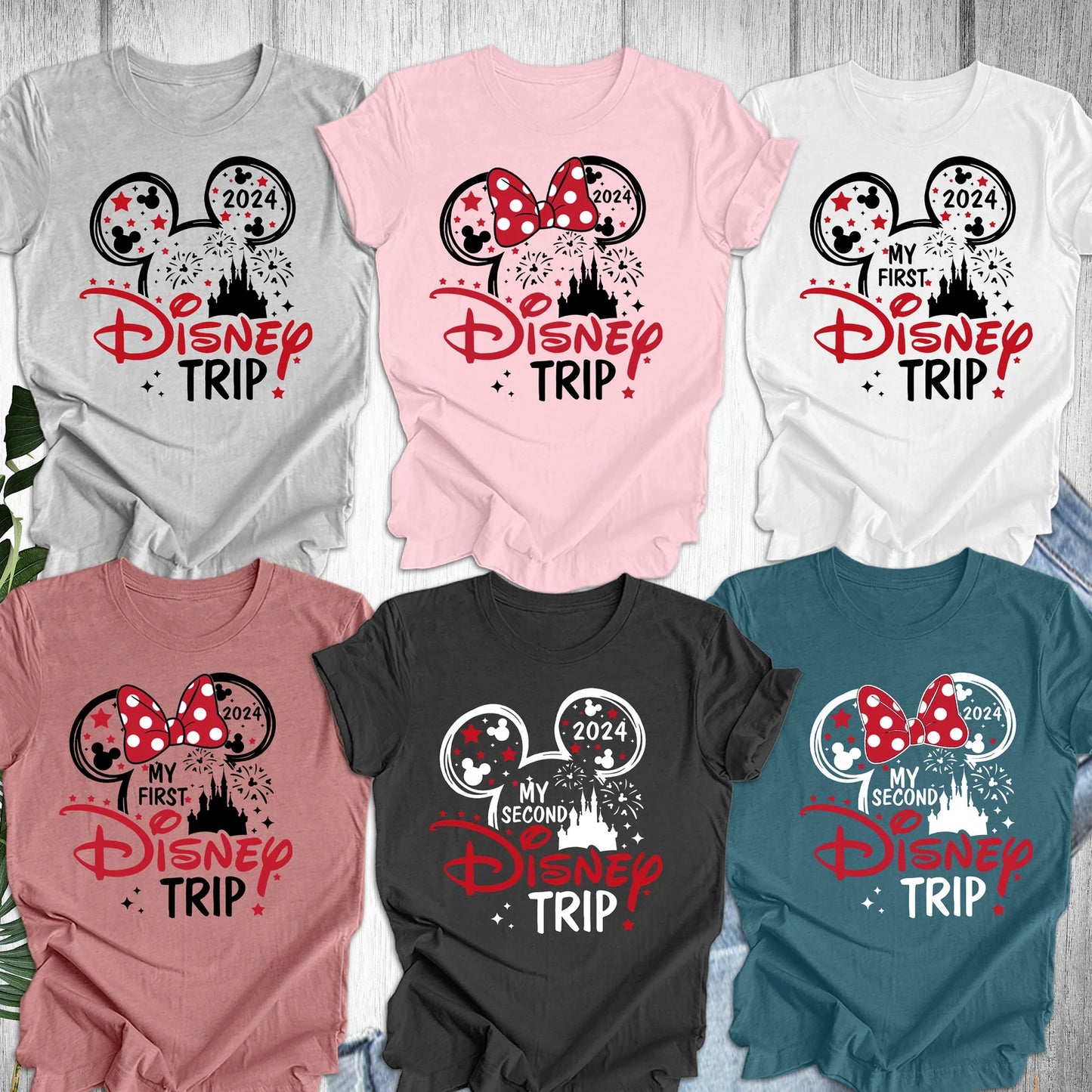 Disney Group Shirt, My First Disney Trip 2024 Shirt, Disney Trip 2024 Shirt, My Second Disney Trip 2024 Shirt, Disney Family Vacation Shirt ONESIE