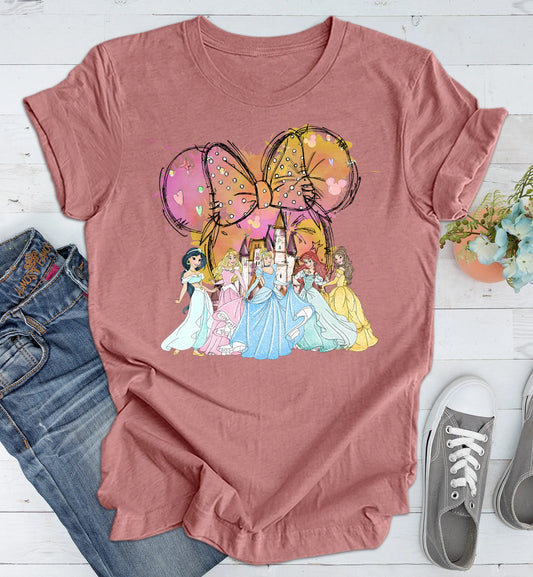 Disney Watercolor Castle Shirt, Disney Castle Shirt, Disney Princess Castle Shirt, Disney Princess On Castle Shirt, Disney Family Shirt YOUTH