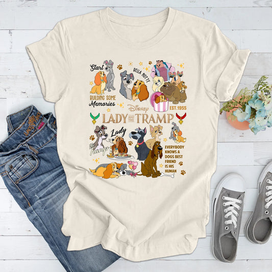 Vintage Lady And The Tramp Sweatshirt | Retro Lady And Tramp Shirt | Disneyland Love Shirt | Dog Lover Shirt YOUTH