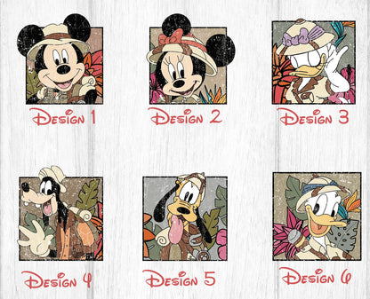 Two Sided Disney Animal Kingdom Couple Mickey Minnie Shirt ,Retro Disney Animal Kingdom Shirt Tank Top, Disney Family animal Kingdom Outfit YOUTH