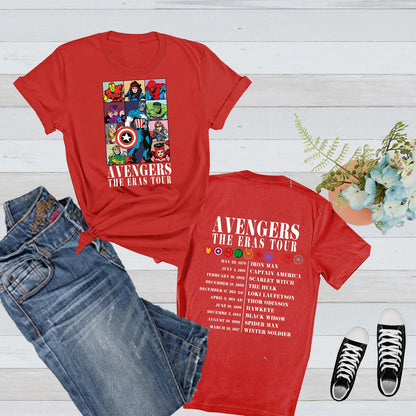 Avengers The Era Tour Shirt, Spiderman Shirt, Superhero Family Shirt, Avengers The Era Tour Shirt, Matching Avengers Shirt, Disney tee Racerback