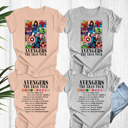 Avengers The Era Tour Shirt, Spiderman Shirt, Superhero Family Shirt, Avengers The Era Tour Shirt, Matching Avengers Shirt, Disney tee YOUTH