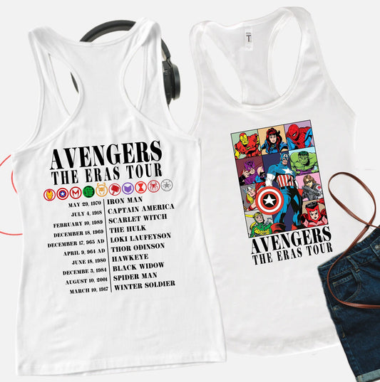 Avengers The Era Tour Shirt, Spiderman Shirt, Superhero Family Shirt, Avengers The Era Tour Shirt, Matching Avengers Shirt, Disney tee Racerback