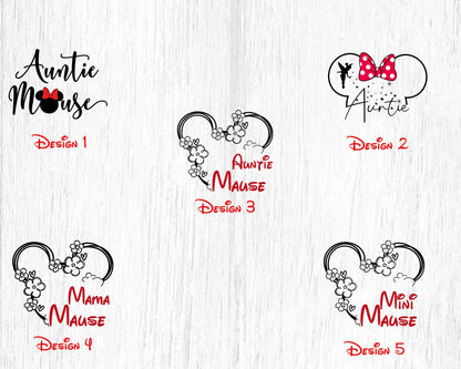 Disney Auntie Mouse Shirt, Auntie Mouse Shirt, Disney Mouse Aunt Tee, Disney Shirt, Minnie Aunt Shirt, Disney Aunt Gift, Disney Family Shirt ONESIE