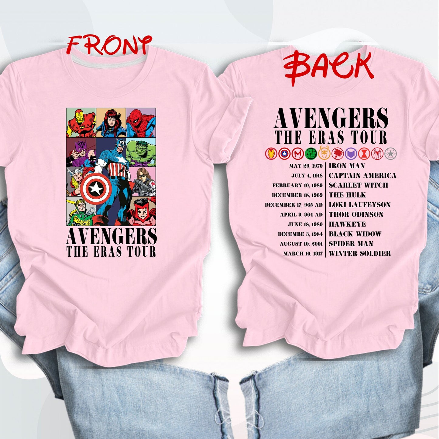 Avengers The Era Tour Shirt, Spiderman Shirt, Superhero Family Shirt, Avengers The Era Tour Shirt, Matching Avengers Shirt, Disney tee YOUTH
