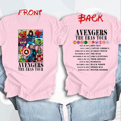 Avengers The Era Tour Shirt, Spiderman Shirt, Superhero Family Shirt, Avengers The Era Tour Shirt, Matching Avengers Shirt, Disney tee YOUTH