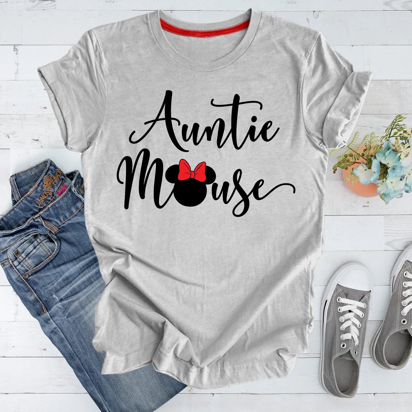 Disney Auntie Mouse Shirt, Auntie Mouse Shirt, Disney Mouse Aunt Tee, Disney Shirt, Minnie Aunt Shirt, Disney Aunt Gift, Disney Family Shirt ONESIE