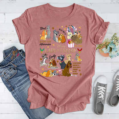 Vintage Lady And The Tramp Sweatshirt | Retro Lady And Tramp Shirt | Disneyland Love Shirt | Dog Lover Shirt ONESIE