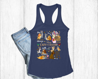 Vintage Lady And The Tramp Sweatshirt | Retro Lady And Tramp Shirt | Disneyland Love Shirt | Dog Lover Shirt ONESIE