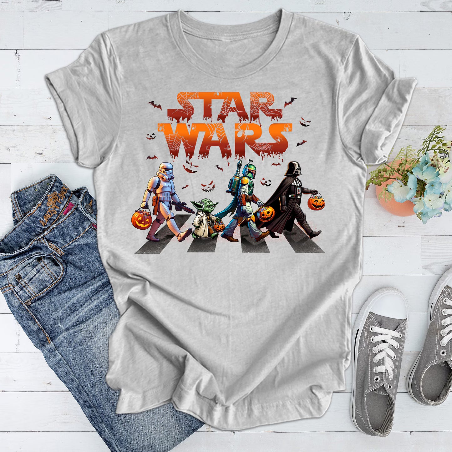 Star Wars Halloween, Starwars Halloween T-shirt, Star Wars Characters Halloween, Disney Halloween Shirt, Halloween Shirt Woman T-Shirt