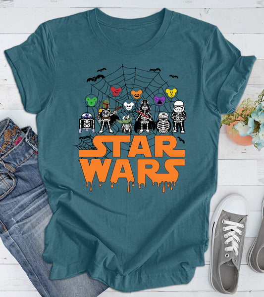 Star Wars Halloween, Starwars Halloween T-shirt, Star Wars Characters Halloween, Disney Halloween Shirt, Halloween Shirt Woman T-Shirt