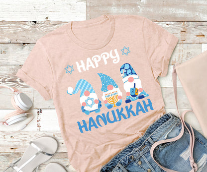 Hanukkah Jewish Shirt,Menorah Hanukkah shirt, Hanukkah Familyshirt, Jewish christmas shirt, Chanukah Holiday Gift, Happy Hanukkah Day shirt Racerback