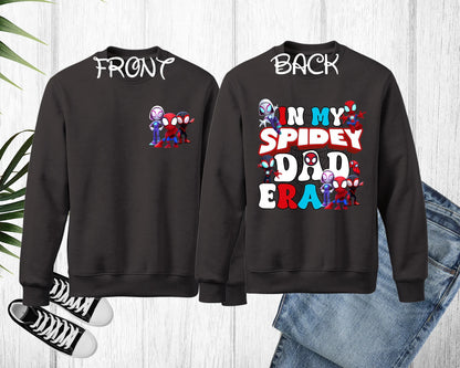 In my Spidey Dad, Sis, Bro and Mom Era Sweatshirt, Disney Spidey Hero Mama Sweatshirt, Spider Mommy Sweatshirt, Funny Mother Sweatshirt (SWEATSHIRT)