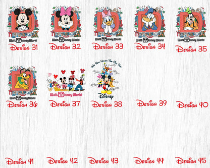 Vintage Retro Disney World Shirt, Custom Character Mickey Minnie Chip Dale Pooh Shirt, Mickey Vintage Retro Shirt Tank Top, Walt Disney Tee YOUTH