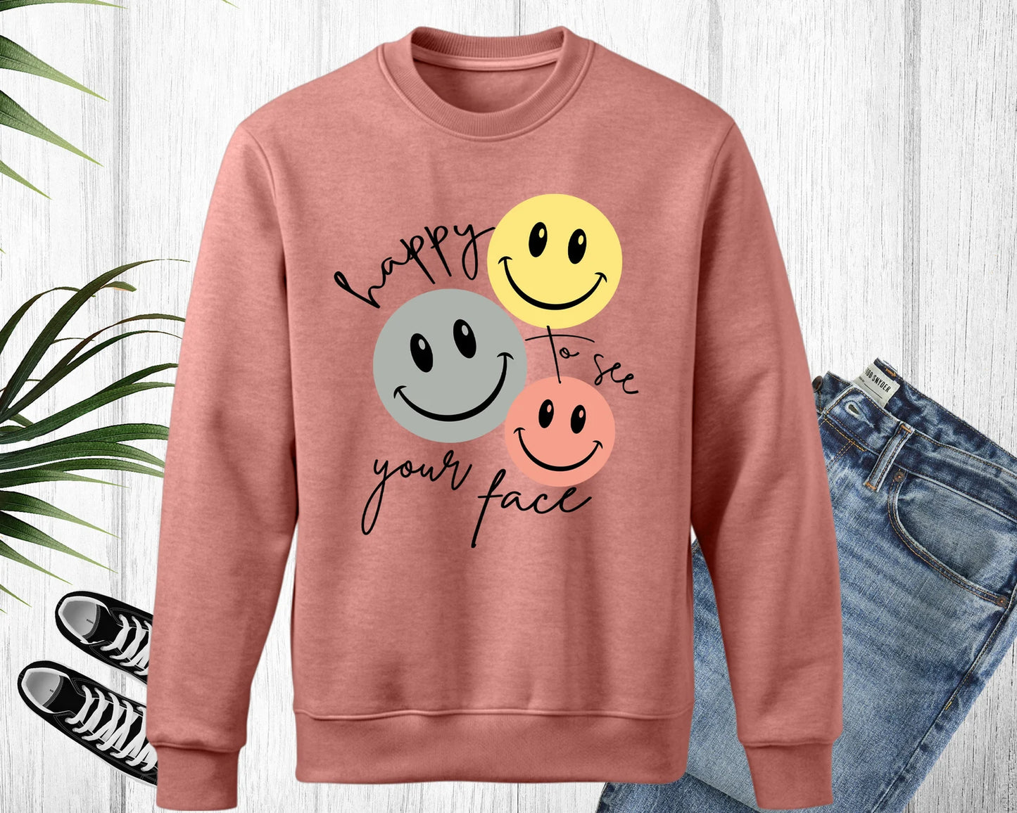 Happy To See Your Face Sweatshirt, Back To School Teacher Sweatshirt, Sweatshirts for Teachers, Teacher Life Shirt, Teacher Appreciation Woman Sweatshirt