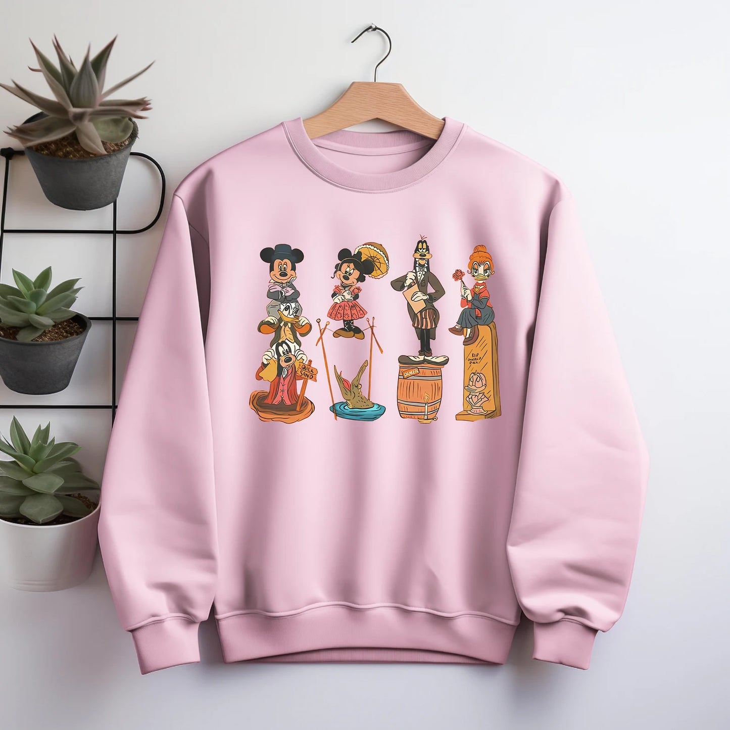 Disney Spooky Sweatshirt ,Trick Or Treat Sweatshirt , Vintage Halloween Mouse And Friends Sweatshirt ,Happy Halloween Sweatshirt Disney Tee Woman Sweatshirt