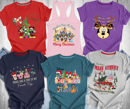 Disney Christmas Sweatshirt, Christmas Disney Sweatshirt, Mickey Sweatshirt, Minnie Sweatshirt, Disney Family Matching Shirts Men Sweatshirt