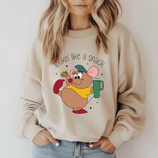 Cute Gus Gus Sweatshirt, Looking Like A Snack Gus Sweatshirt, ,Disney Funny Sweatshirt, Disneyland Trip Sweatshirt, Cinderella Sweatshirt Woman Sweatshirt