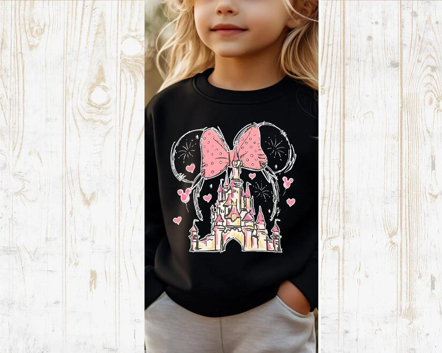 Disney Minnie Mouse Castle Sweatshirt, Magic Kingdom Family Sweatshirt, Vintage Disney Sweatshirt, Disneyland Shirt, Magical Kingdom 3 (SWEATSHIRT)