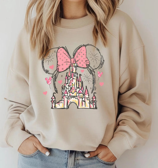 Disney Minnie Mouse Castle Sweatshirt, Magic Kingdom Family Sweatshirt, Vintage Disney Sweatshirt, Disneyland Shirt, Magical Kingdom 3 (SWEATSHIRT)