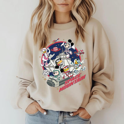 Space Mountain Disney Sweatshirt, Walt Disney world Space Mountain Kids Sweatshirt, Toddler Sweatshirt Space Mountain Disney Trip Woman Sweatshirt