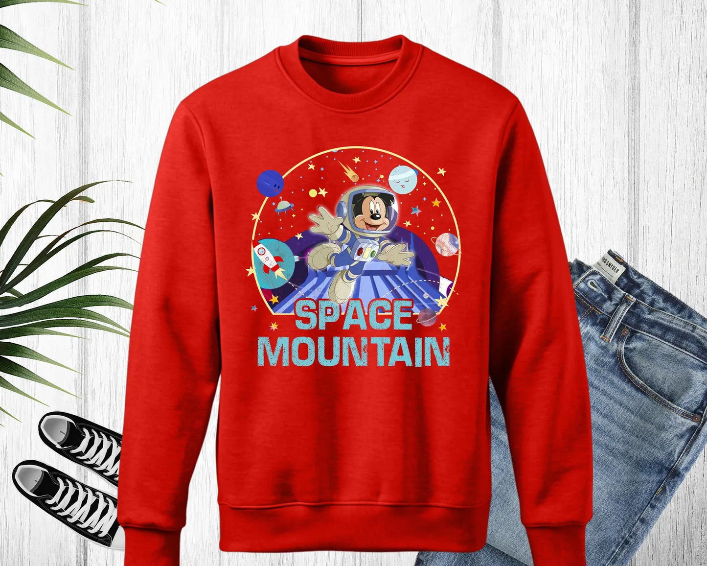 Space Mountain Disney Sweatshirt, Walt Disney world Space Mountain Kids Sweatshirt, Toddler Sweatshirt Space Mountain Disney Trip Woman Sweatshirt