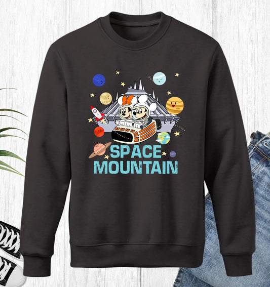 Space Mountain Disney Sweatshirt, Walt Disney world Space Mountain Kids Sweatshirt, Toddler Sweatshirt Space Mountain Disney Trip Woman Sweatshirt