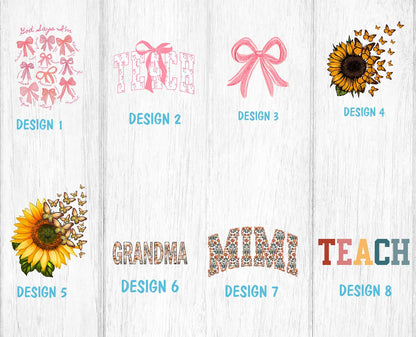 Floral Bow Teach Sweatshirt, Cute Teacher Sweatshirt, Teacher Appreciation Gift, Back To School, Elementary Teacher Shirt, Team Teacher 3 (SWEATSHIRT)