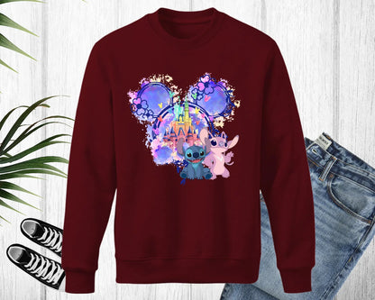 Groovy Mouse Ears Sweatshirt Happiest Place On Earth Sweatshirts Cute Family Trip Shirt Matching Retro Checkered Sweater Kids Toddler Adult 3 (SWEATSHIRT)
