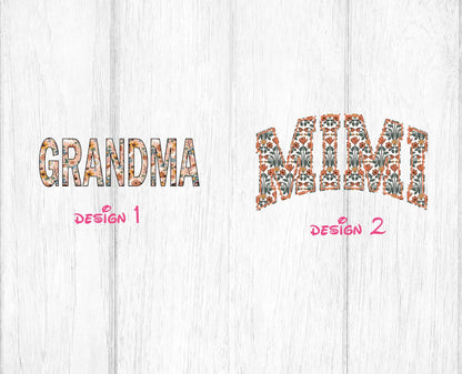 Mimi Sweatshirt, Floral Mimi Sweatshirt, Grandma Crewneck, Grandma Sweater, Gift for Grandma, First Time Grandma Gift, Grandma Floral 3 (SWEATSHIRT)