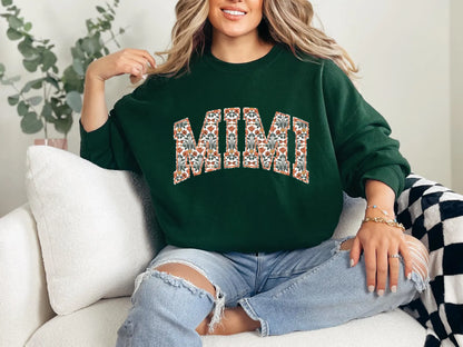 Grandma Sweatshirt, Floral Grandma Sweatshirt, Grandma Crewneck, Grandma Sweater, Gift for Grandma, First Time Grandma Gift, Grandma Floral 3 (SWEATSHIRT)