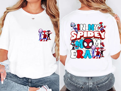 In my Spidey Dad, Sis, Bro and Mom Era Sweatshirt, Disney Spidey Hero Mama Sweatshirt, Spider Mommy Sweatshirt, Funny Mother Sweatshirt Woman Sweatshirt