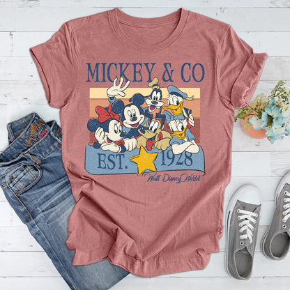 Retro Walt Disneyworld Shirt, Vintage Disneyworld Shirt, Mickey And Friends Shirt, Retro Disney Shirt, Disney 2025 Trip Woman T-Shirt