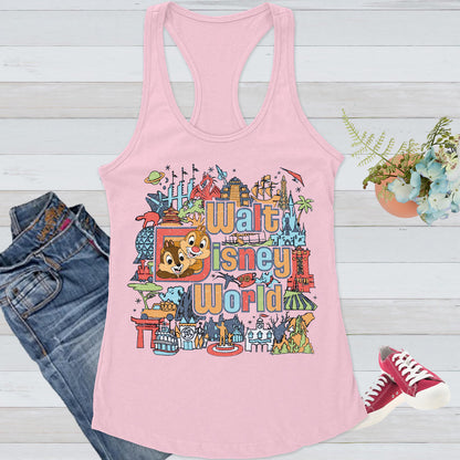 Retro Walt Disneyworld Shirt, Vintage Disneyworld Shirt, Mickey And Friends Shirt, Retro Disney Shirt, Disney 2025 Trip Woman T-Shirt