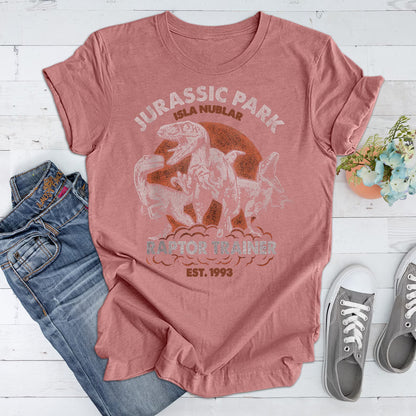 Jurassic Park Couple Shirt and tank Top, Raptor Trainer Est 1993 Shirt, Dinosaur T-rex Trip Tee, Tyrannosaurus Tee, Jurassic Park Adventure Racerback