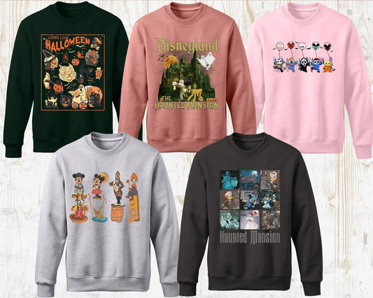 Haunted Mansion Halloweentown Sweatshirt, Spooky Season Sweatshirt, Halloween Horror Night T-shirt, It's the Most Wonderful Time of the Year Woman Sweatshirt