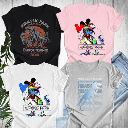 Jurassic Park Couple Shirt and tank Top, Raptor Trainer Est 1993 Shirt, Dinosaur T-rex Trip Tee, Tyrannosaurus Tee, Jurassic Park Adventure Racerback