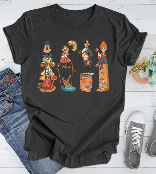 Vintage Halloween Mouse And Friends Shirt ,Happy Halloween Shirt, Disney Spooky Shirt ,Trick Or Treat, Halloween Masquerade Tee, Retro TeeS Woman T-Shirt