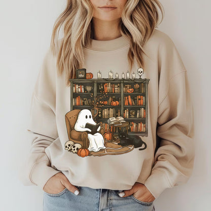 The Boo-Tles Halloween Shirt, Retro Ghost Reading Books Tee, Librarian Ghost Halloween, It Was A Graveyard Smash Shirt,Halloween Balloon Tee Men T-Shirt