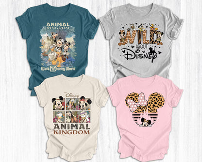 Animal Kingdom Shirt on Model, Safari Disney Vacation Outfit, Cute Matching Park Day Tee for Adults & Kids Woman T-Shirt