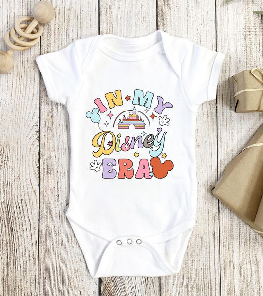 In My Disney Era Baby Onesie, Cute Colorful Disney-Themed Infant Bodysuit, Gender Neutral Baby Shower Gif, Newborn Outfit ONESIE