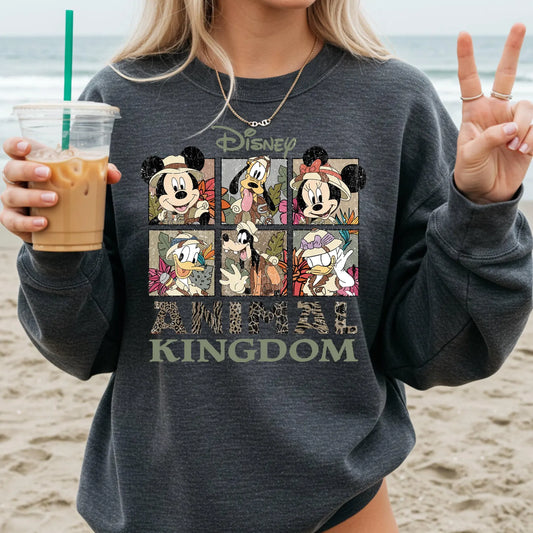 Disney Animal Kingdom Sweatshirt ,Safari Park Day Crewneck, Cute Matching Family Disney Trip Pullover Woman Sweatshirt